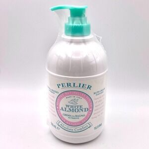 Perlier White Almond Bath Cream 16.9 oz Pump Top Moisturizing Sealed New